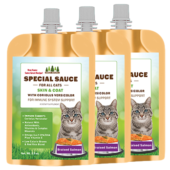 Cats Special Sauce - 3 Pouches @ 3.5 oz. each (Total 10.5 oz)